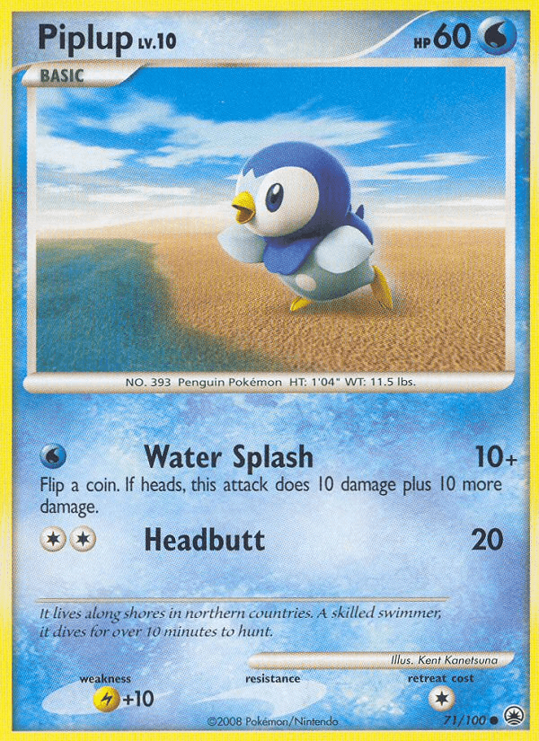 Piplup 2008 Pokemon Majestic Dawn