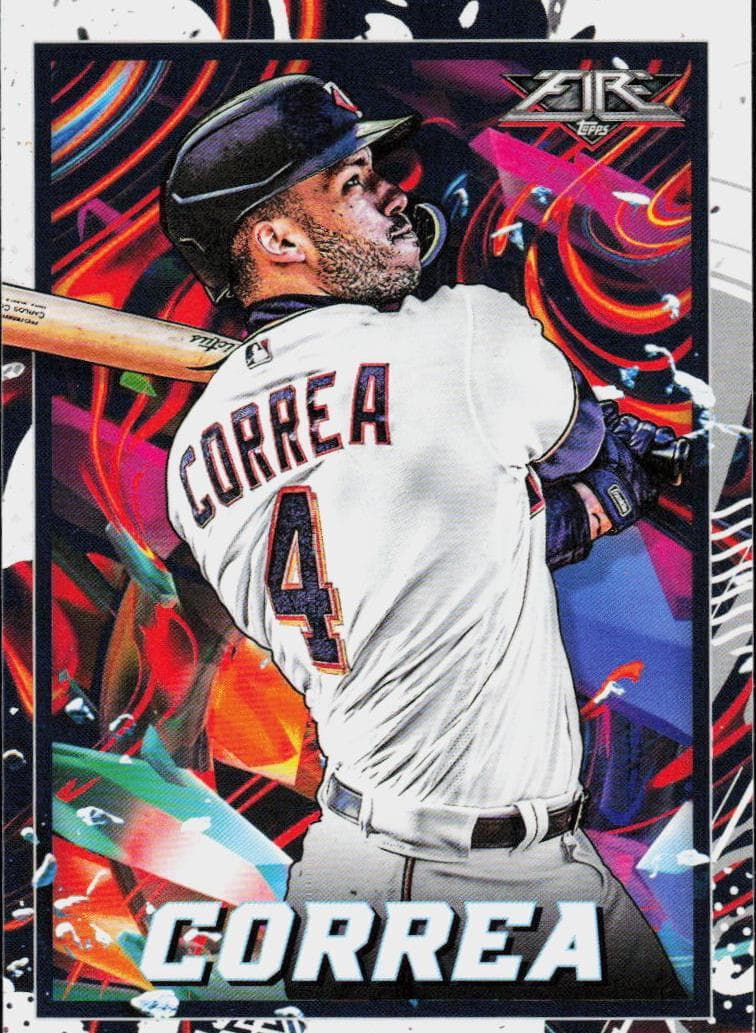 Carlos Correa 2022 topps Topps Fire