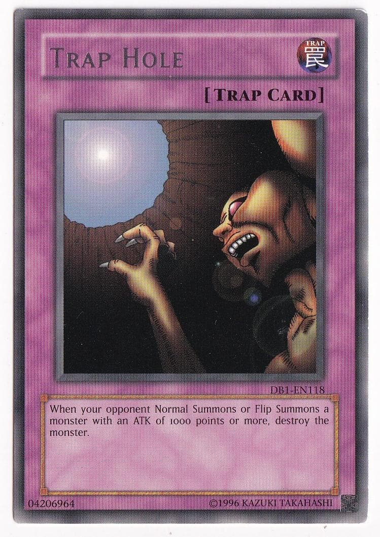 Trap Hole 2004 Yu-Gi-Oh! Dark Beginning 1 Misprint