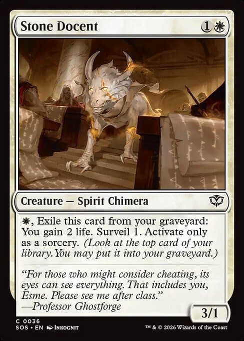 Stone Docent 2026 Magic: The Gathering Secrets of Strixhaven Foil