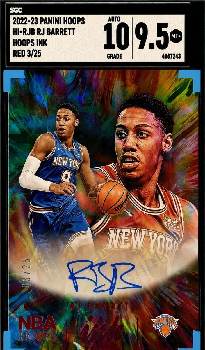 RJ Barrett 2022 panini Hoops