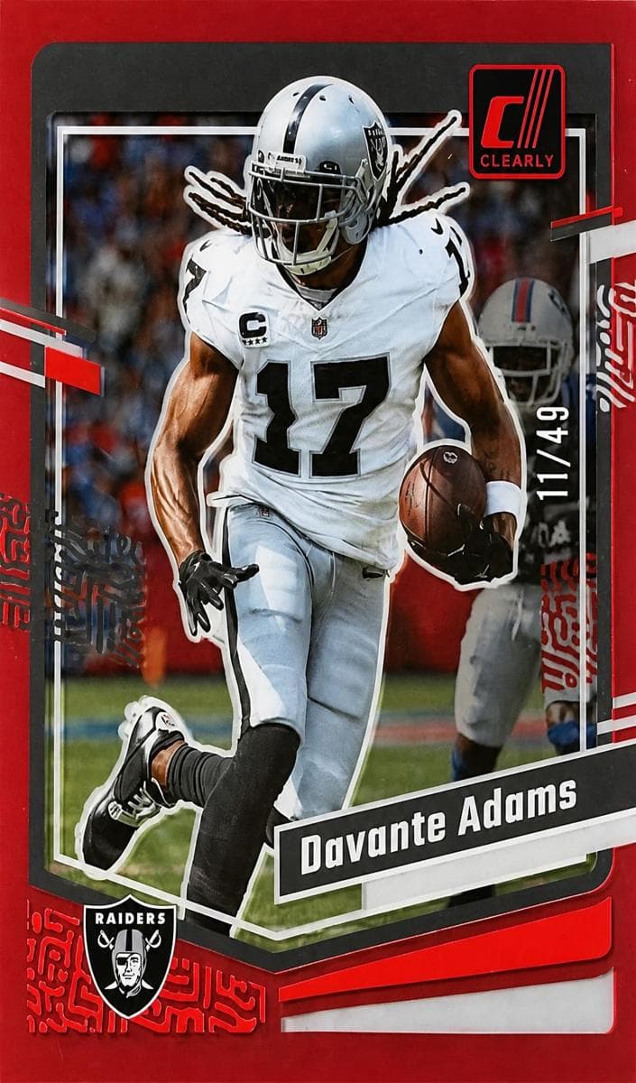 Davante Adams 2023 panini Clearly Donruss