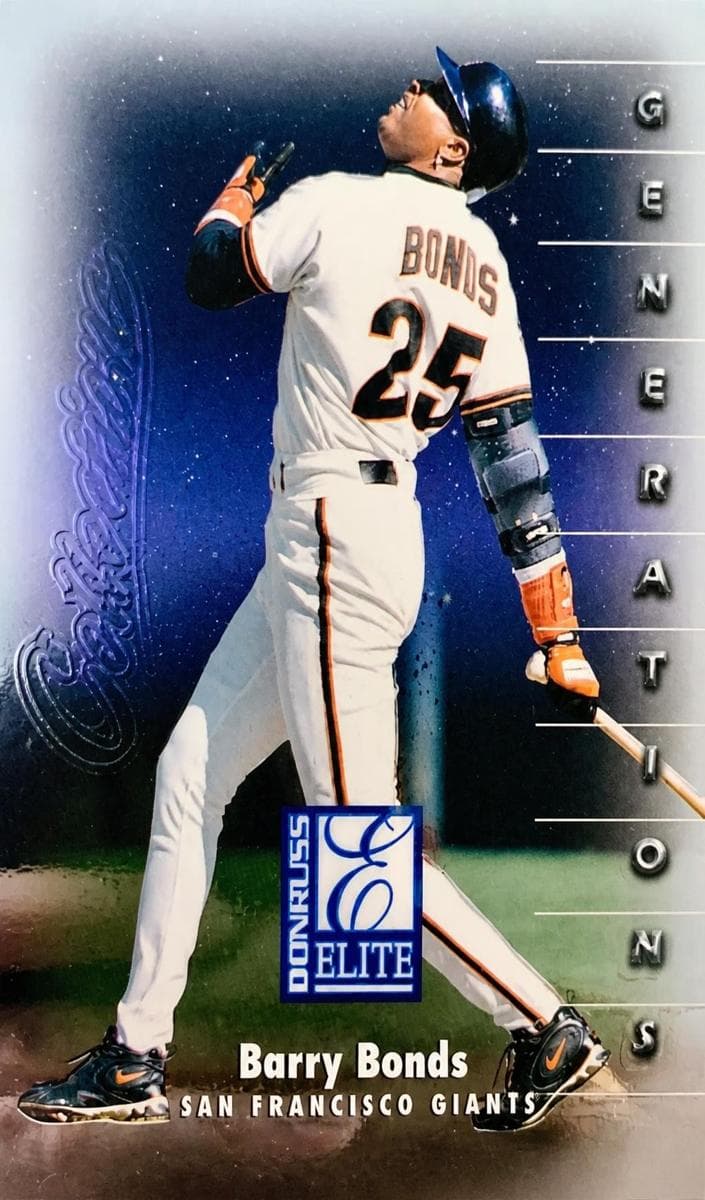 Barry Bonds 1998 panini Donruss Collections