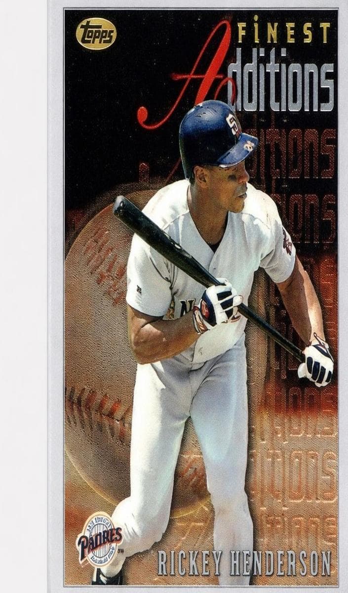 Rickey Henderson 1996 unknown Finest