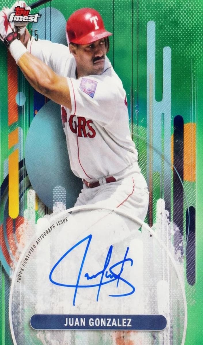 Juan Gonzalez 2025 topps Topps Finest