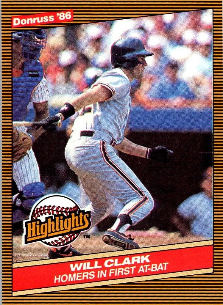 Will Clark 1986 panini