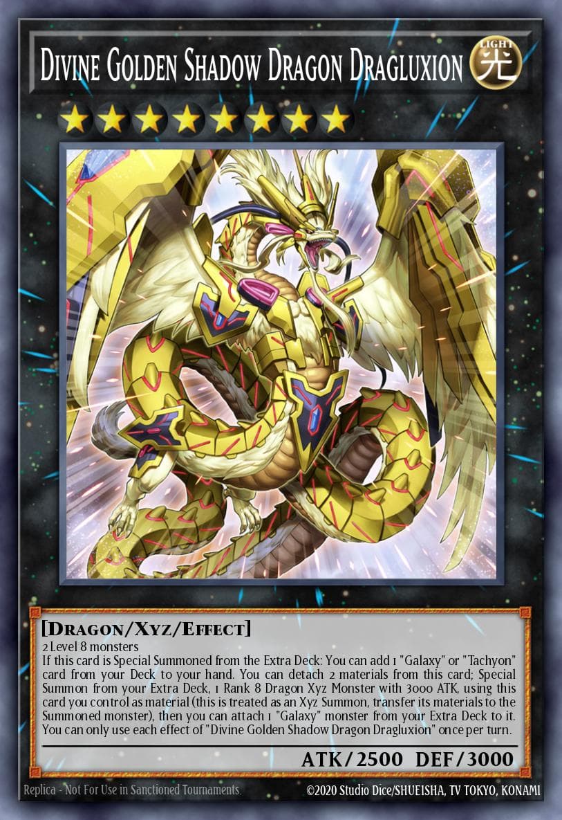 Divine Golden Shadow Dragon Dragluxion #MZTM-EN014