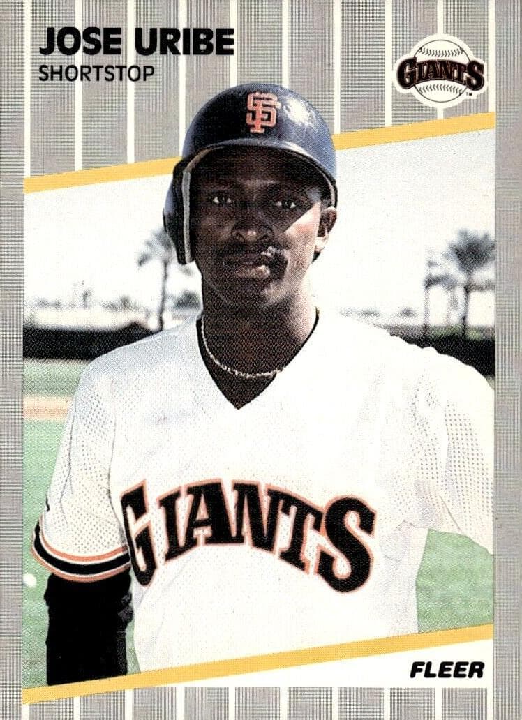 Jose Uribe trading card
