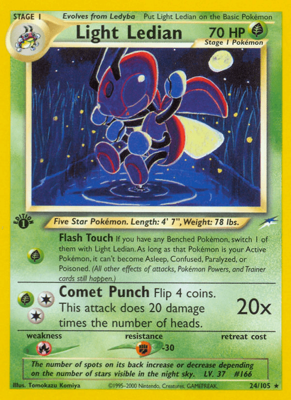Light Ledian 2002 Pokemon Neo Destiny