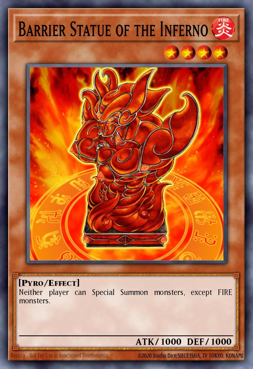 Barrier Statue of the Inferno #OP04-EN018