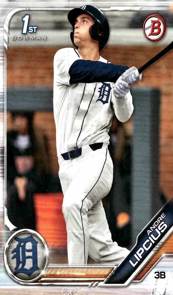 Andre Lipcius 2019 bowman Bowman Draft