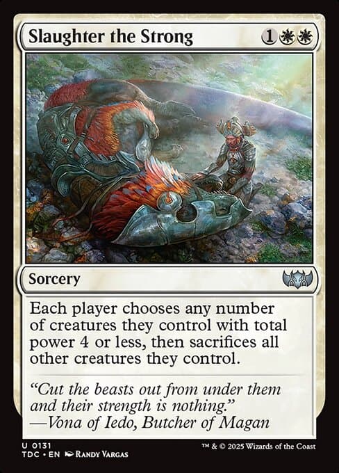Slaughter the Strong 2025 Magic: The Gathering Tarkir: Dragonstorm Commander