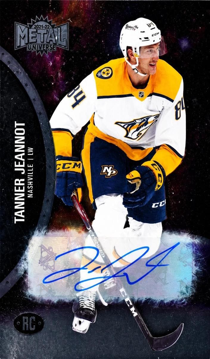Tanner Jeannot 2021 fleer SkyBox Metal Universe