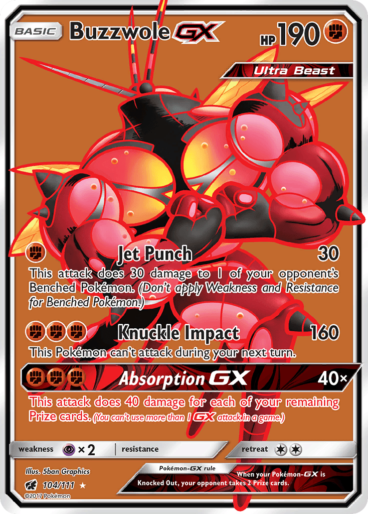 Buzzwole GX 2017 Pokemon