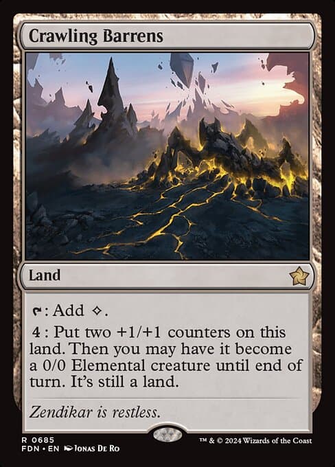Crawling Barrens 2020 Magic: The Gathering Zendikar Rising