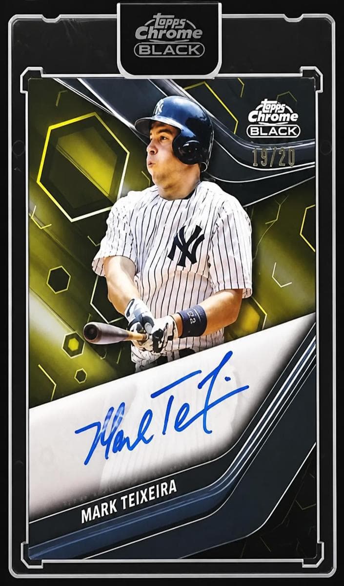 Mark Teixeira 2023 topps Topps Chrome Black