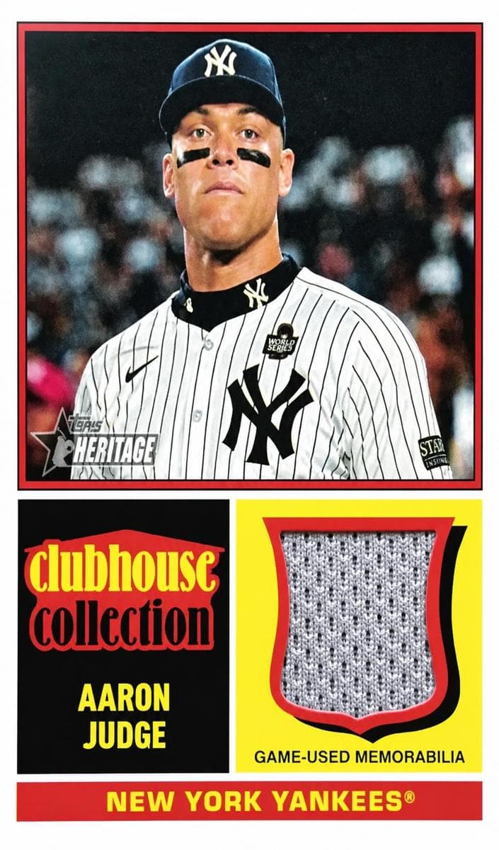 Aaron Judge 2025 topps Topps Heritage