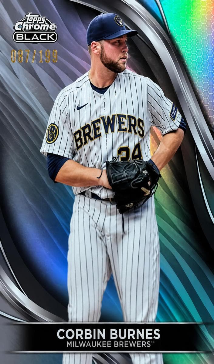 Corbin Burnes 2024 topps Topps Chrome Black