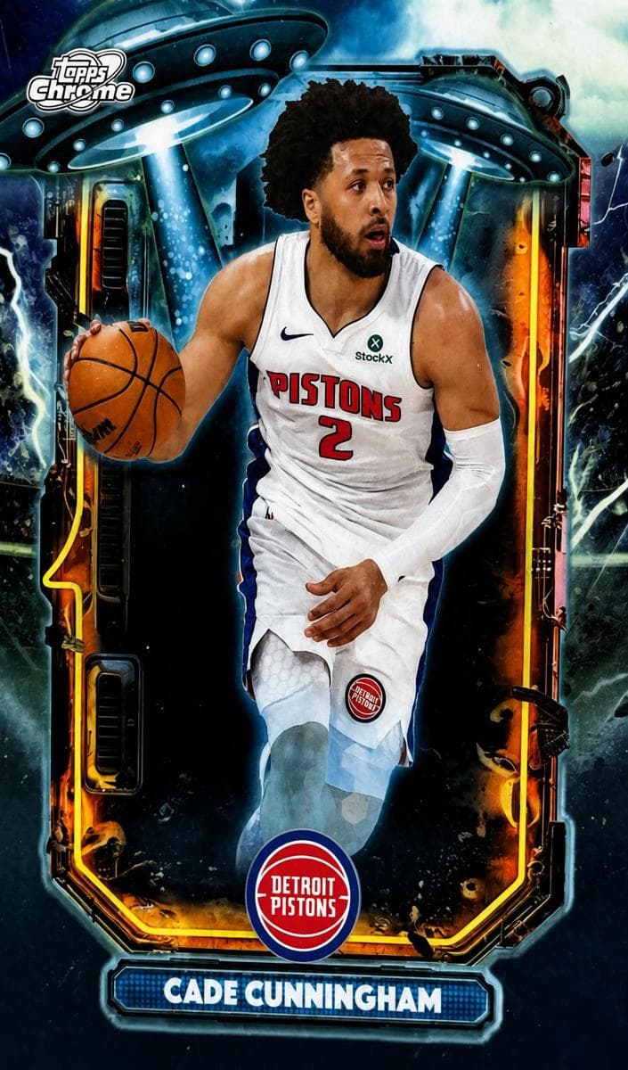 Cade Cunningham 2025 topps Topps Cosmic Chrome