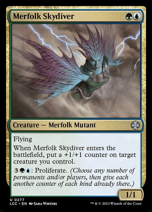 Merfolk Skydiver 2023 Magic: The Gathering Lost Caverns of Ixalan Commander