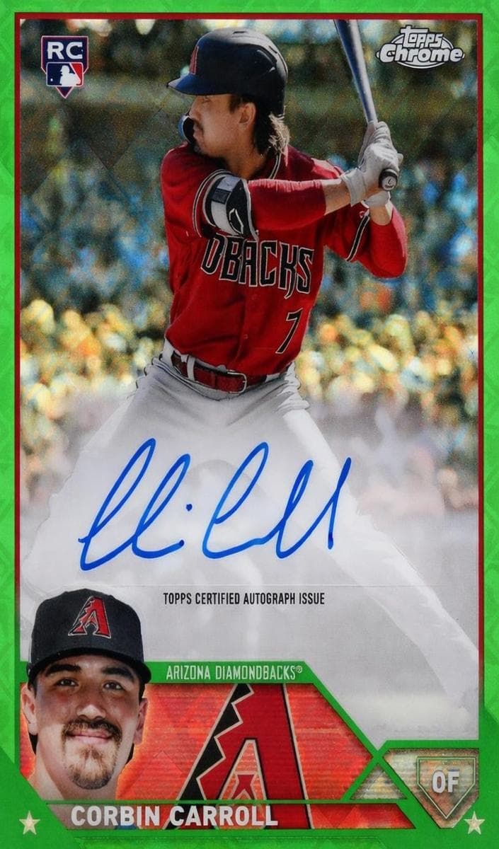 Corbin Carroll 2023 topps Topps Chrome Logofractor Edition