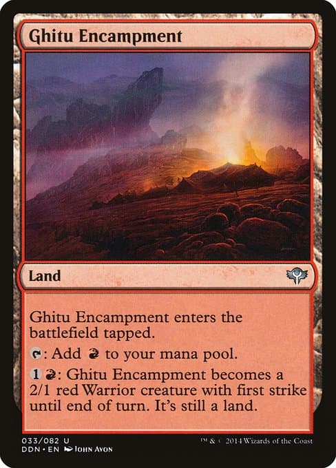 Ghitu Encampment 1999 Magic: The Gathering Urzas Legacy Foil
