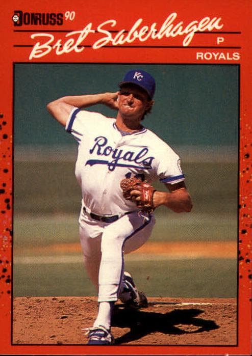 Bret Saberhagen 1990 panini Donruss