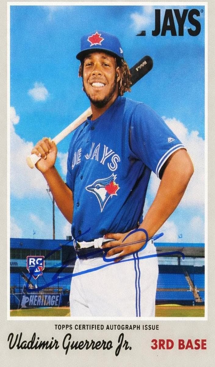 Vladimir Guerrero Jr. 2019 topps Topps Heritage