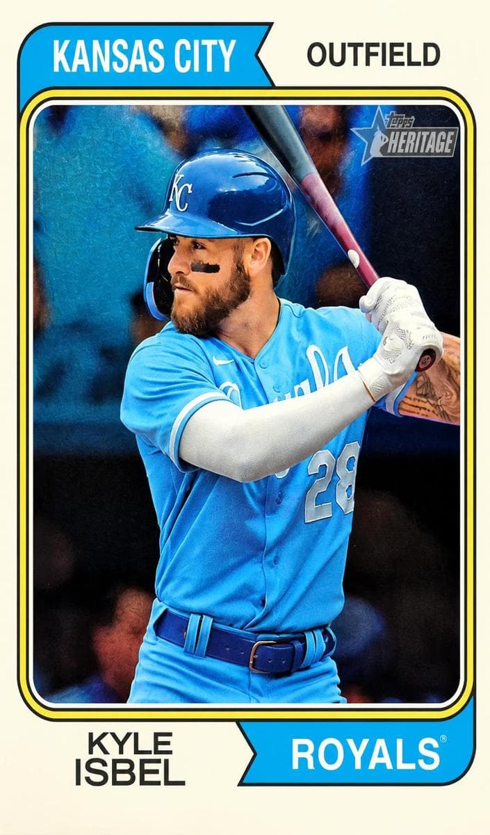 Kyle Isbel trading card