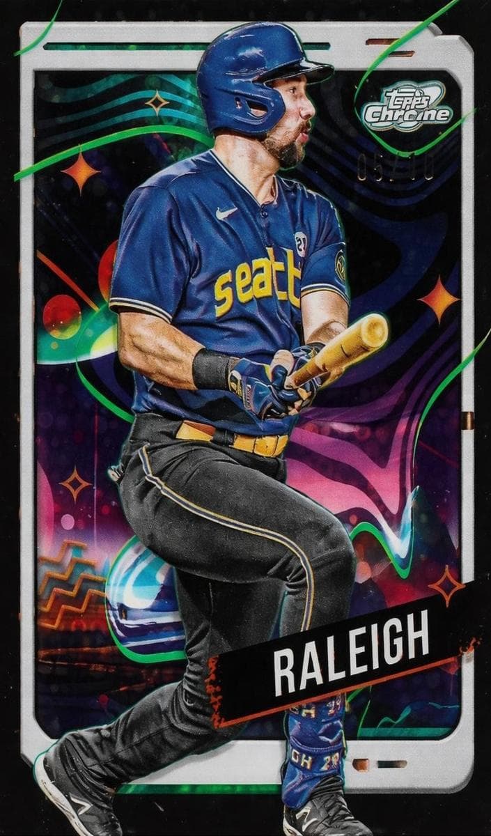 Cal Raleigh 2024 topps Topps Cosmic Chrome