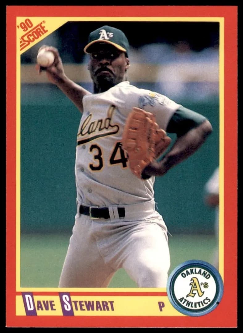 Dave Stewart 1990 panini Score