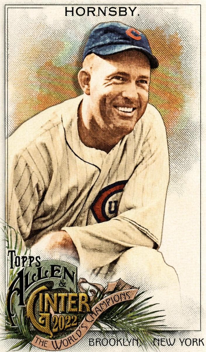 Rogers Hornsby trading card