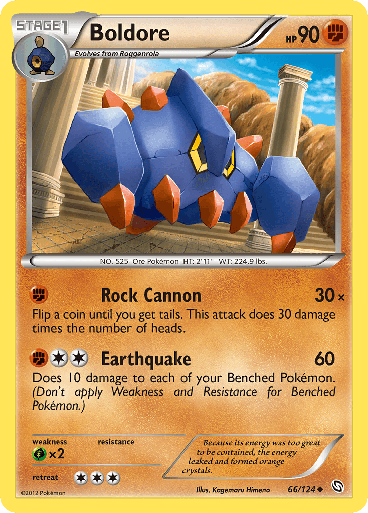 Boldore 2012 Pokemon Dragons Exalted Reverse Holo