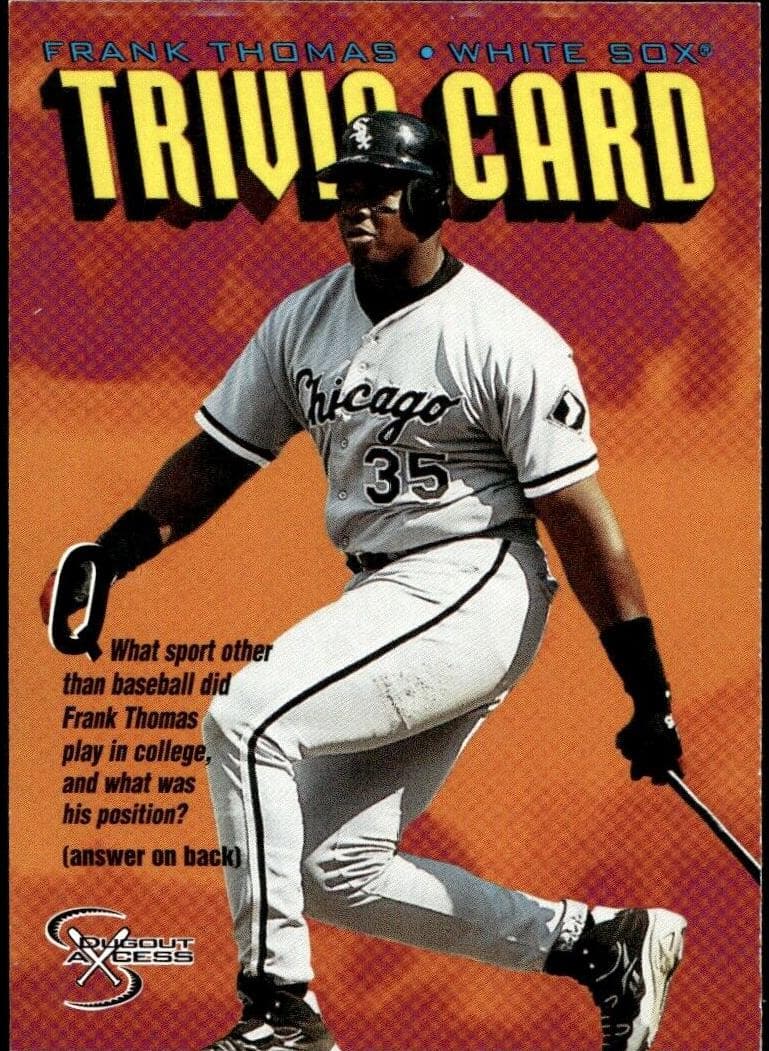 Frank Thomas 1998 skybox Dugout Axcess