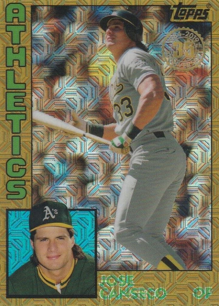 Jose Canseco 2019 topps Topps Update