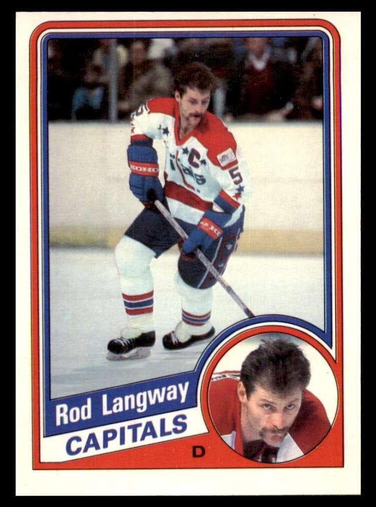 Rod Langway 1984 topps O-Pee-Chee