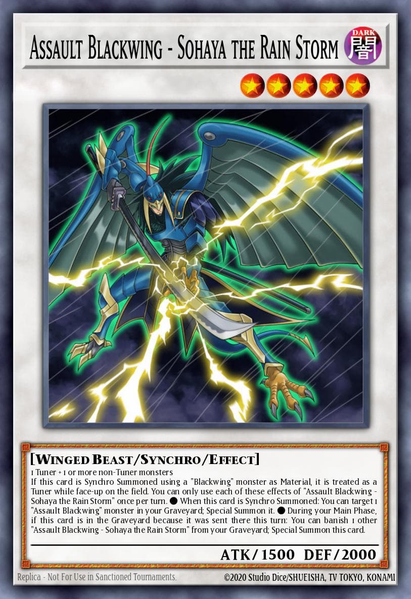 Assault Blackwing - Sohaya the Rain Storm #MP17-EN096