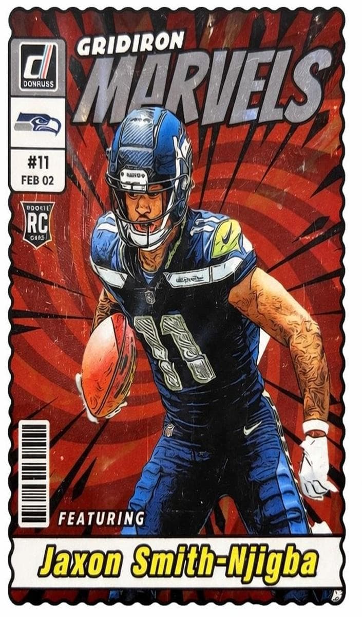 Jaxon Smith-Njigba 2023 panini Clearly Donruss