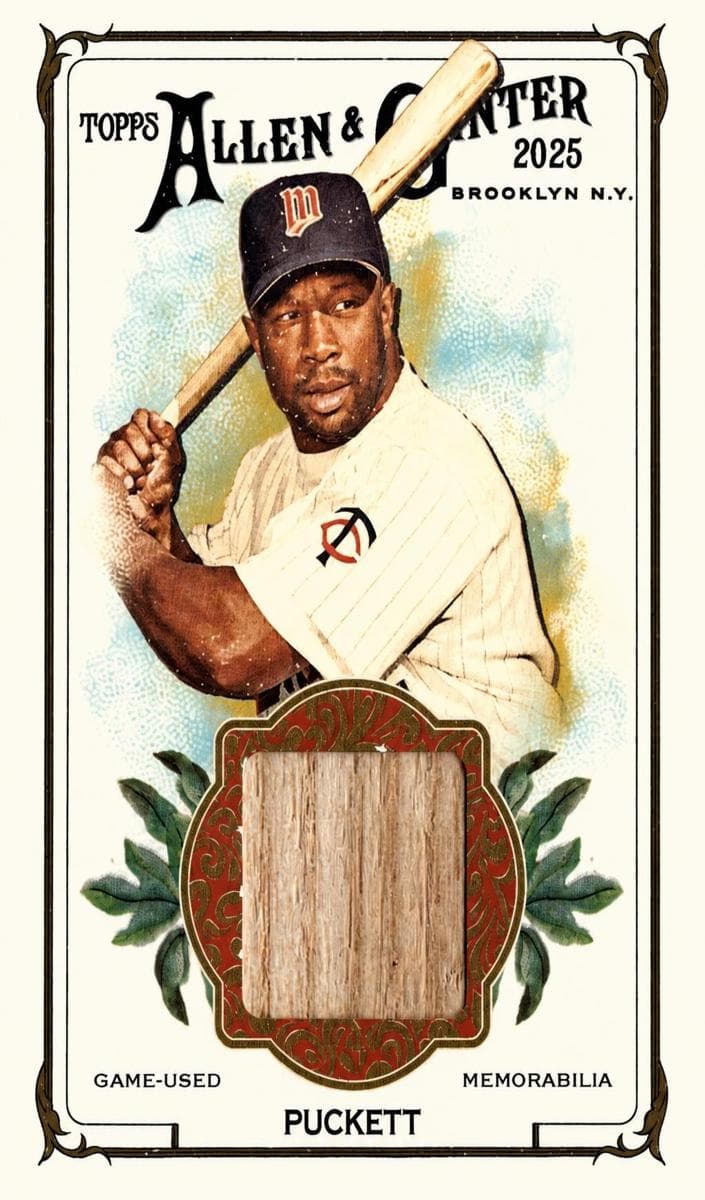 Kirby Puckett 2025 topps Allen & Ginter