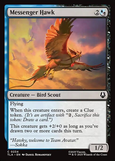 Messenger Hawk 2025 Magic: The Gathering Avatar: The Last Airbender