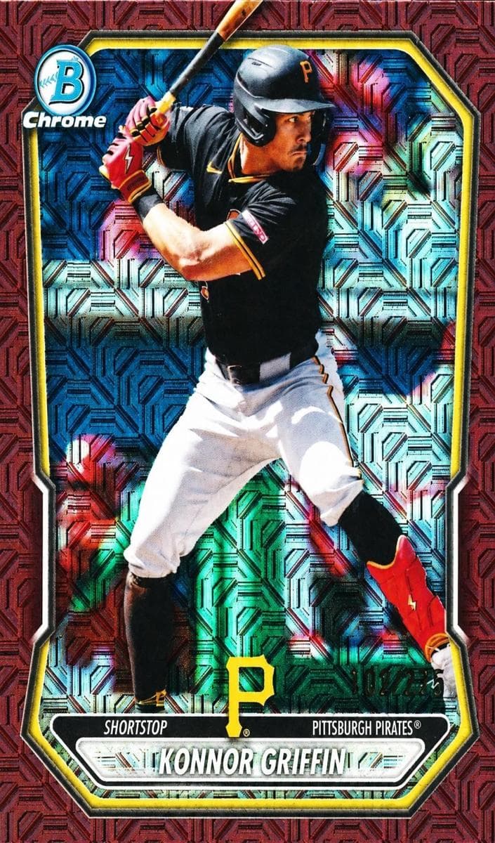 Konnor Griffin 2026 bowman Bowman Mega Box Chrome Prospects Image Variation example 2