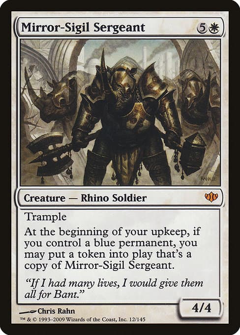 Mirror-Sigil Sergeant 2009 Magic: The Gathering Conflux