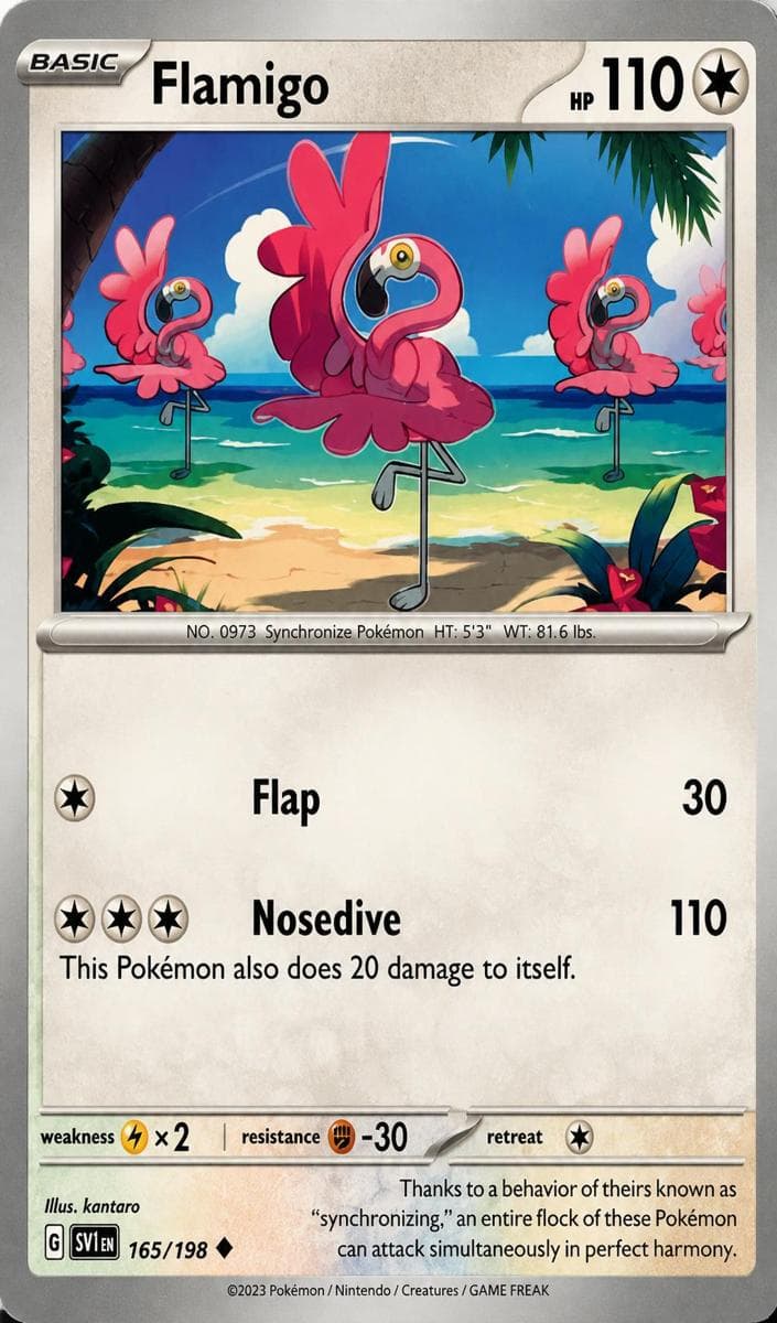 Flamigo trading card