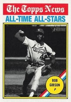 Bob Gibson 2025 topps Topps Heritage