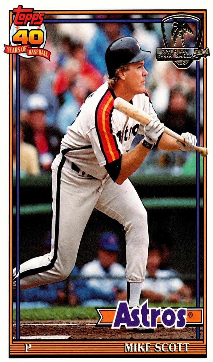 Mike Scott 1991 topps O-Pee-Chee