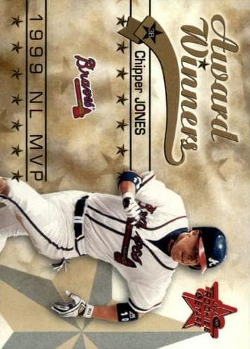 Chipper Jones 2002 leaf Rookies And Stars