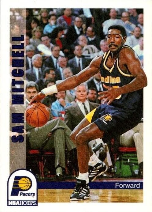 Sam Mitchell 1992 panini Hoops