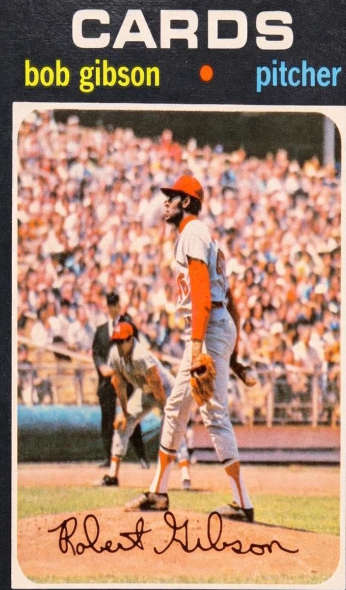 Bob Gibson 1971 topps O-Pee-Chee