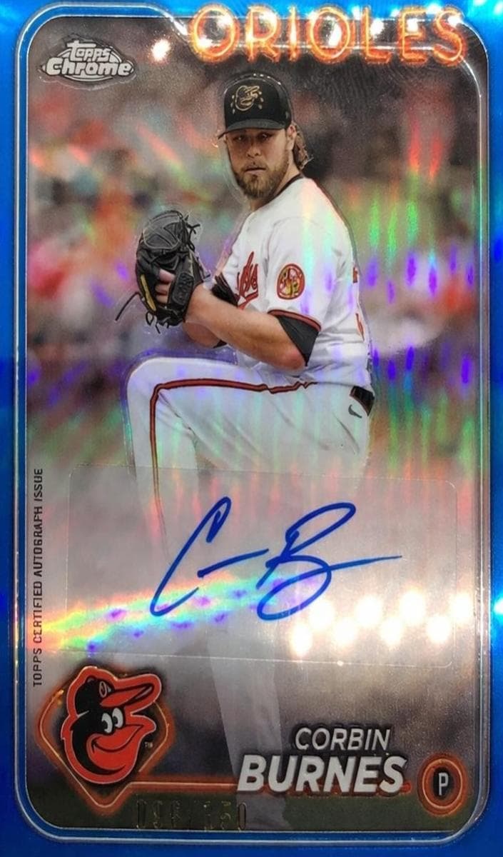 Corbin Burnes 2024 topps Topps Chrome Logofractor Edition