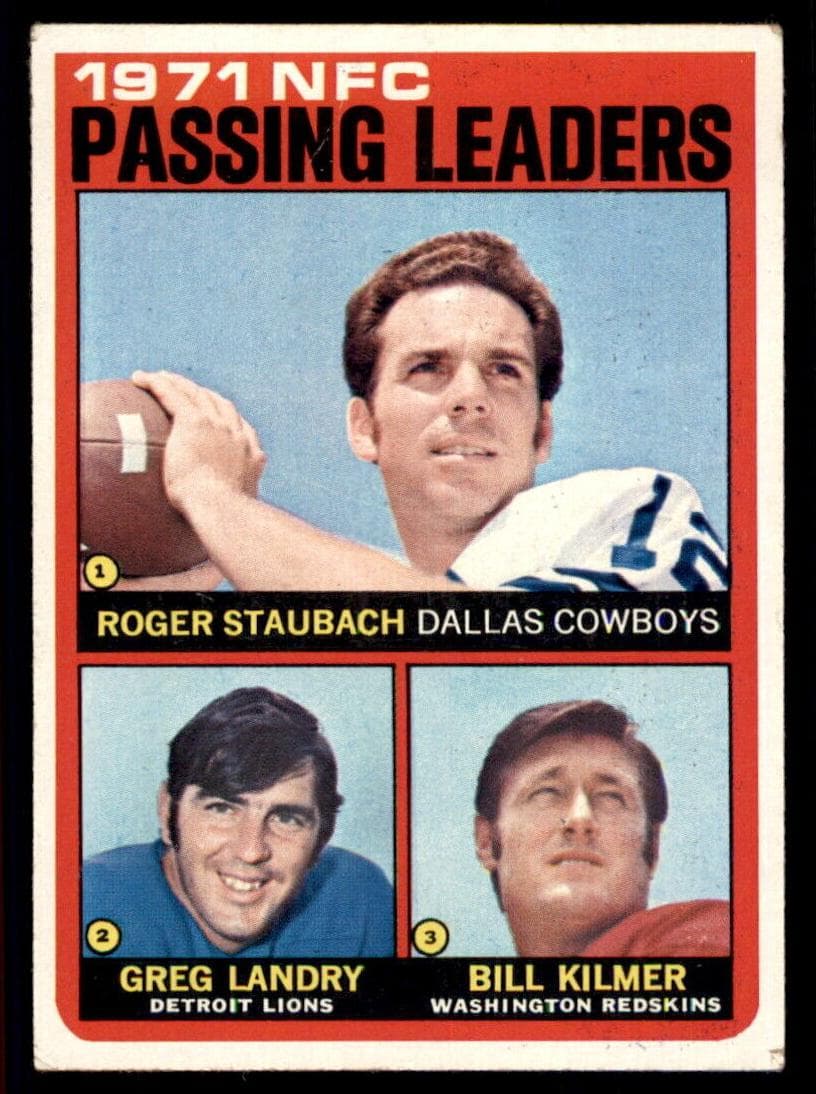 1971 NFC Passing Leaders (Roger Staubach / Greg Landry / Bill Kilmer) #4